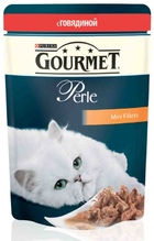 Gourmet Perl Мини-филе (пауч) для кошек, Говядина
