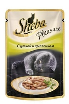 Sheba - Шеба плежер пауч для кошекУтка/цыпленок