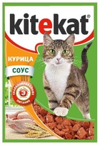 KiteKat - Китикет консервы для кошек пауч (курица)