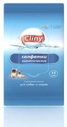 Cliny Клини Салфетки влажные для собак и кошек гигиенические