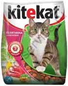 KiteKat Китикет сухой корм для кошек Аппетитная телятинка