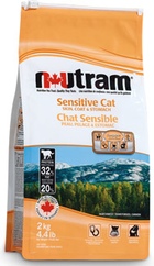 Nutram Sensitive Cat Skin, Coat & Stomach-Нутрам сухой корм для кожи, шерсти и желудка у кошек