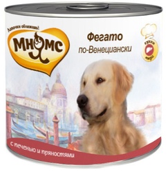 Мнямс Консервированный корм для собак Фегато по-Венециански,  телячья печень с пряностями