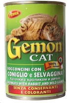 Gemon - Гемон консервы для кошек кролик/дичь