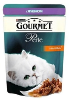 Gourmet Perl Мини-филе (пауч) для кошек, Ягненок
