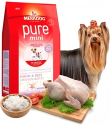 Meradog Pure Mini Сухой корм для собак мелких пород с чувствительным пищеварением Курица/рис