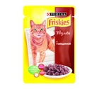 Friskies Фрискис пауч для взрослых кошек Говядина кусочки в подливке