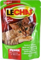 Lechat - Лешат пауч для кошек Мясо/овощи