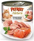 Petreet - Петрит консервы для кошек кусочки розового тунца с лососем