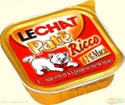 Lechat - Лешат консервы для кошек паштет  Мясо и куриная печень