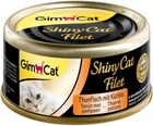 Gimcat Shiny Cat Filet Консервы Шани Кэт для кошек Тунец с тыквой
