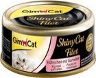 Gimcat Shiny Cat Filet Консервы Шани Кэт для кошек Цыпленок с креветками