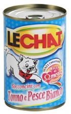 Lechat - Лешат консервы для кошек кусочки в соусе Тунец/Океаническая рыба 400гр