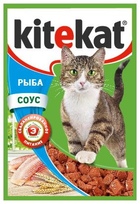 KiteKat - Китикет консервы для кошек пауч (рыба)