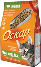 Оскар Сухой корм для взрослых кошек с индейкой (профилактика МКБ)
