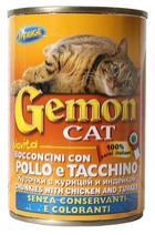 Gemon - Гемон консервы для кошек курица/индейка