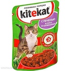 KiteKat - Китикет консервы для кошек пауч (печень)