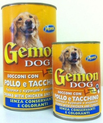 Gemon - Гемон консервы для собак кусочки в соусе Курица/Индейка 415гр