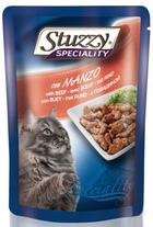 Stuzzy Speciality Cat  консервы (пауч) для кошек с Говядиной