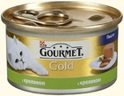 Gourmet Gold консервы для кошек Паштет с кроликом
