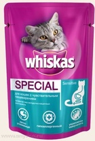 Whiskas - Вискас паучи для кошек с чувствительным пищеварением