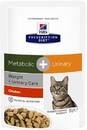 Hills Metabolic+Urinary Пауч для взрослых кошек для коррекции веса + профилактика МКБ