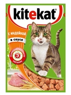 KiteKat - Китикет консервы для кошек Индейка в соусе ( пауч )