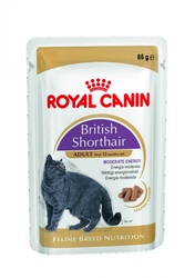 Royal Canin British Shorthair Adult Влажный корм для британских кошек от 1 года, кусочки в соусе
