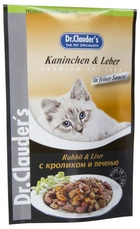 Dr.Clauder`s - Доктор Клаудер пауч для взрослых кошек Кролик/печень
