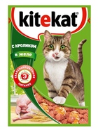 KiteKat - Китикет консервы для кошек Кролик в желе (пауч)