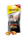 GimCat Nutri Pockets Хрустящие подушечки с начинкой c лососем и жирными кислотами омега 3 и 6