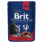 Brit Premium Брит Пауч для взрослых кошек Говядина и горошек