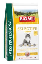 Biomill Swiss Professional Selective Chicken сухой корм для взрослых кошек Индейка и Цыплёнок