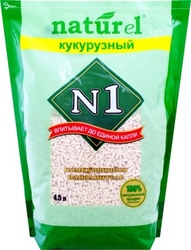 №1 Naturel Кукурузный  Наполнитель комкующийся (гранулированный)