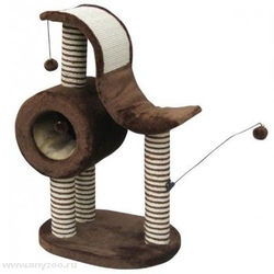 Fauna international игровая площадка для кошек wave 55х40х87 см. коричневая