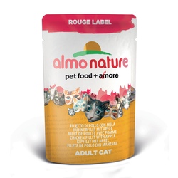 Almo Nature Rouge label Chicken fillet&Apple пауч для кошек с Куриным филе и яблоком