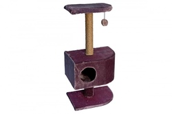 Дарэлл Домик-когтеточка для кошек угловой на подставке арт.8113