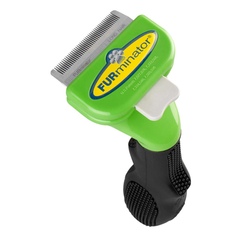 Furminator Long Hair Small Dog Design Carbon Фурминатор для длинношерстных собак мелких пород, 4см
