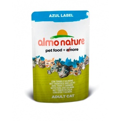 Almo Nature Azul Label  Пауч для кошек с тунцом и лососем