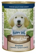Happy Dog - Хэппи Дог консерсвы для щенков Ягненок с печенью, сердцем и рисом