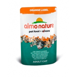 Almo Nature Orange Label  Пауч для кошек с Тунцом и макрелью