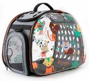 Ibiyaya - Ибияя складная сумка-переноска для собак и кошек до 6 кг прозрачная дизайн Cats&Dogs