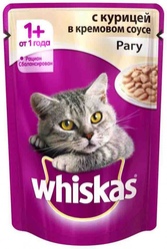 Whiskas  Пауч для кошек Рагу Курица в кремовом соусе