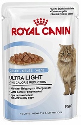 Royal Canin Ultra Light - Роял Канин ультра лайт паучи для кошек склонных к  полноте в желе