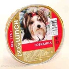 Dog Lunch - дог ланч консервы для собак крем-суфле с говядиной ламистер