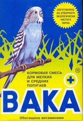 Вака Плюс Корм для мелких и средних попугаев (пакет)