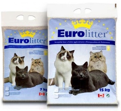 Eurolitter Контроль Запаха Наполнитель комкующийся (синий пакет)