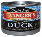 Evanger`s Grain-free - беззерновые консервы для собак и кошек с Уткой