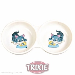 Trixiе миска для кошек двойная 