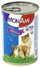 МонАми консервы для кошек Нежная Индейка в соусе